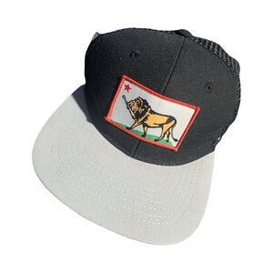 Men's ROUTINE Black Gray Trucker Hat One Size